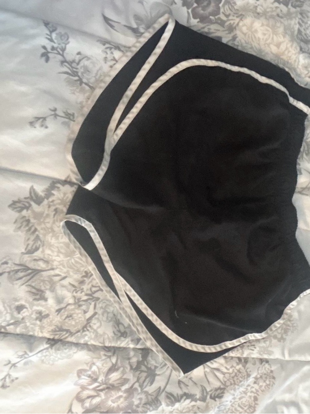 Nike Black Athletic Shorts with White Trim
